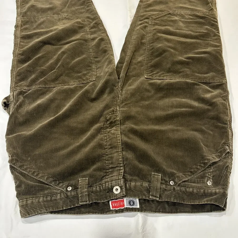 VTG Arizona Jean Co Double Knee Carpenter Corduroy Pants Skate Baggy 38X32 READ - Picture 2 of 13